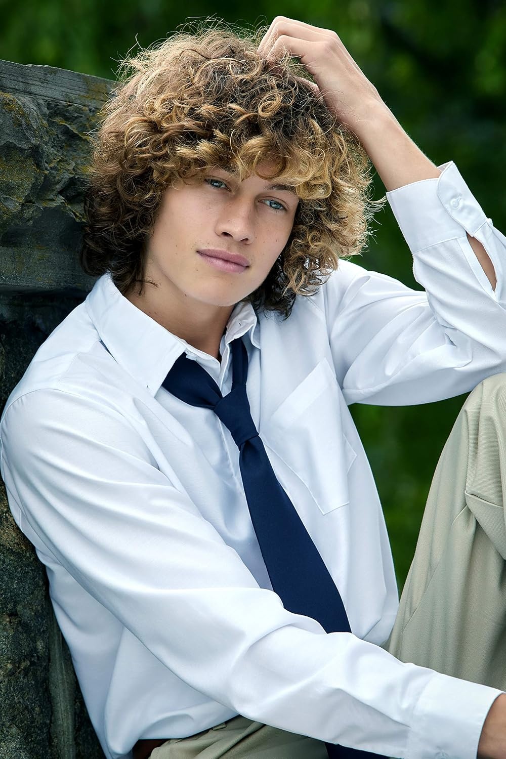 image:imageFrench Toast Boys Long Sleeve Oxford Shirt Standard amp Husky Button Down ShirtWhite