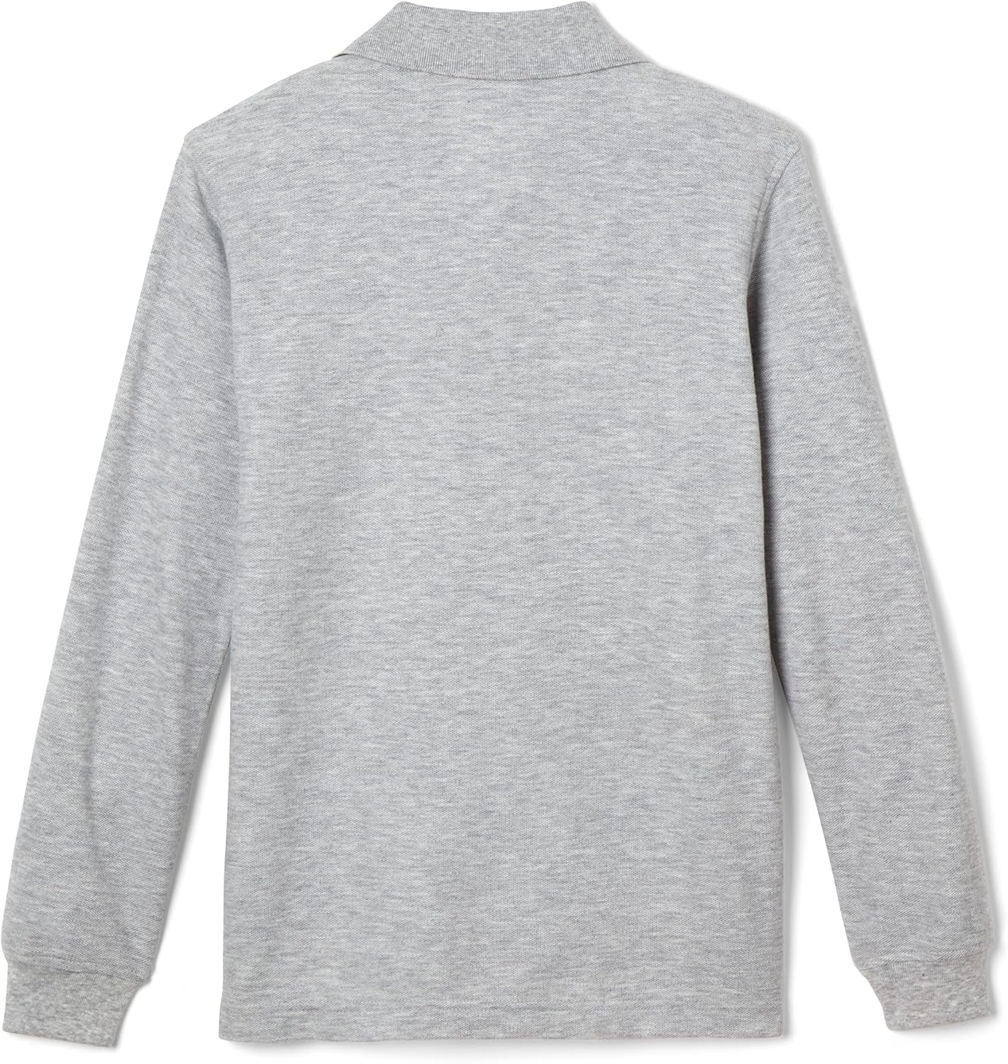 image:imageFrench Toast Boys Pique Polo School Uniform Shirt with Long Sleeves for Boys and GirlsHeather Gray