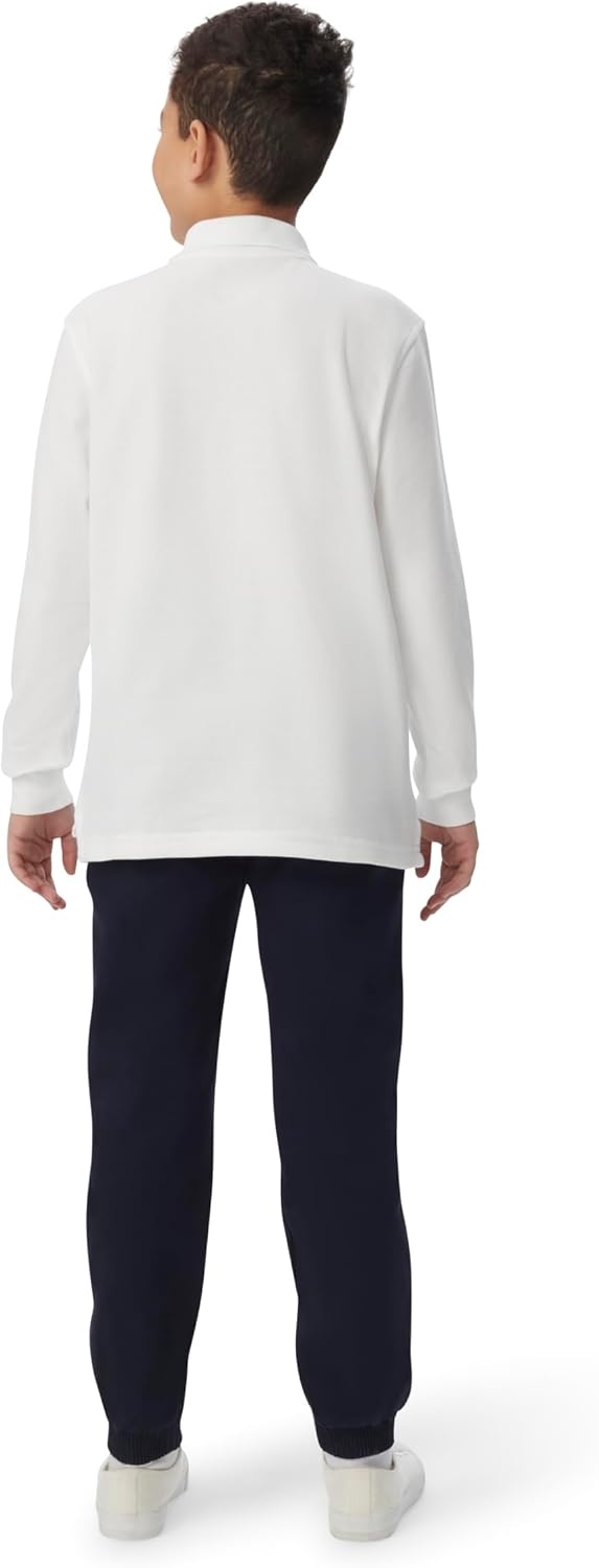 image:imageFrench Toast Boys Pique Polo School Uniform Shirt with Long Sleeves for Boys and GirlsLight Blue