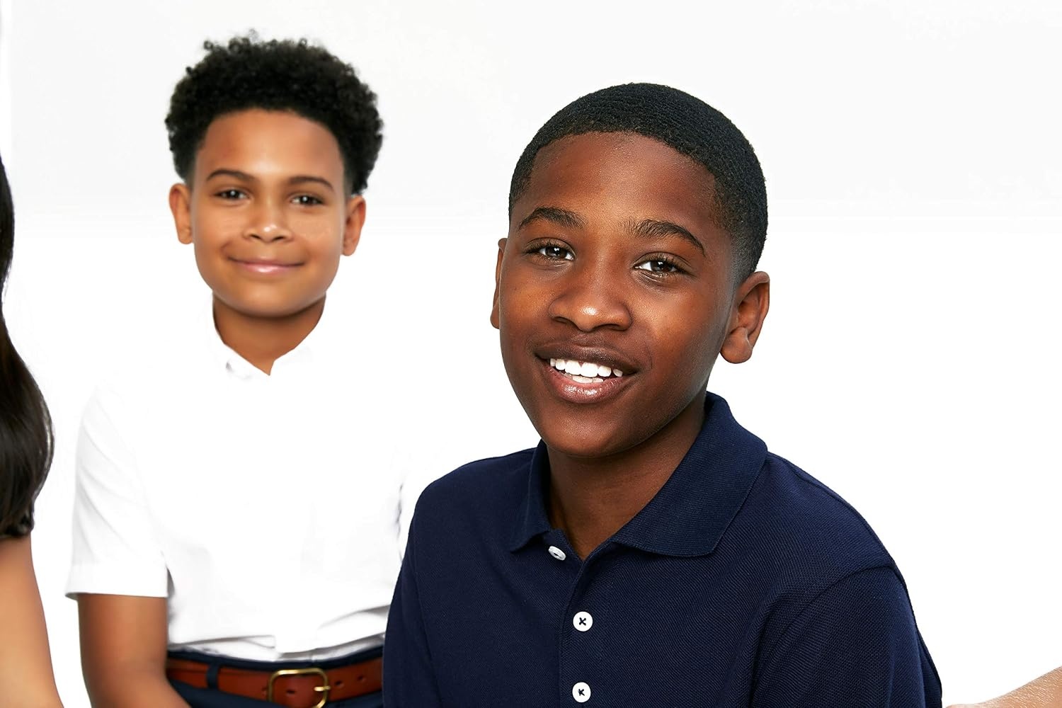 image:imageFrench Toast Boys Pique Polo School Uniform Shirt with Long Sleeves for Boys and GirlsNavy