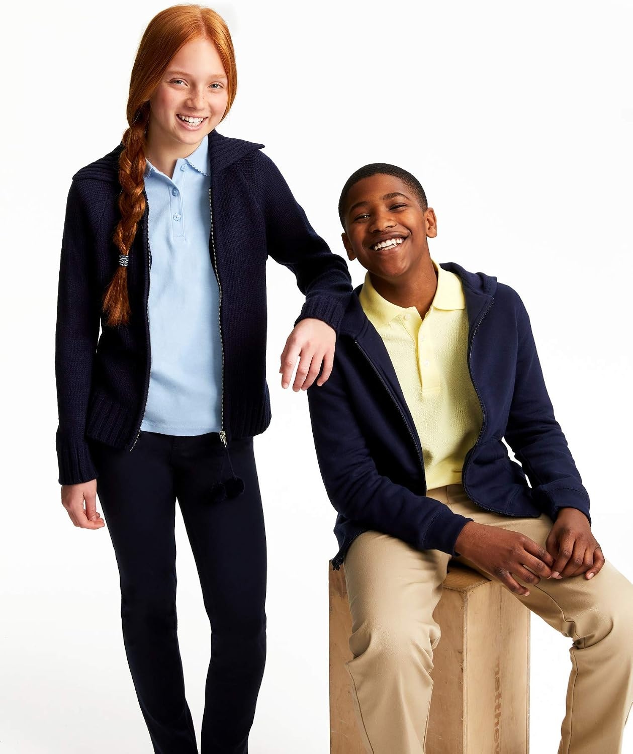 image:imageFrench Toast Boys Pique Polo School Uniform Shirt with Long Sleeves for Boys and GirlsYellow