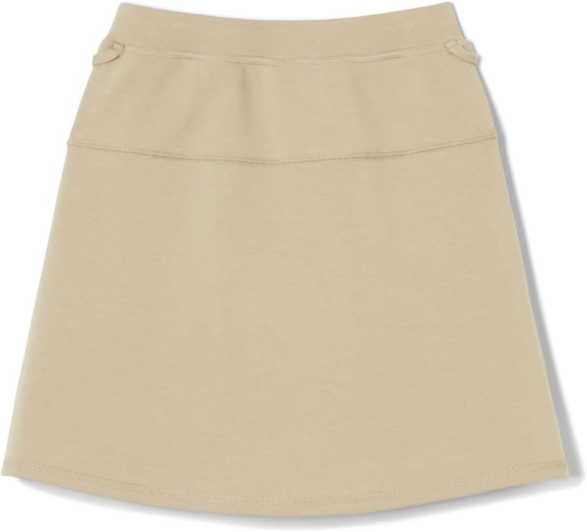 image:imageFrench Toast Girls Adaptive Pleated Ponte Scooter Skirt with PullUp Lift LoopsKhaki