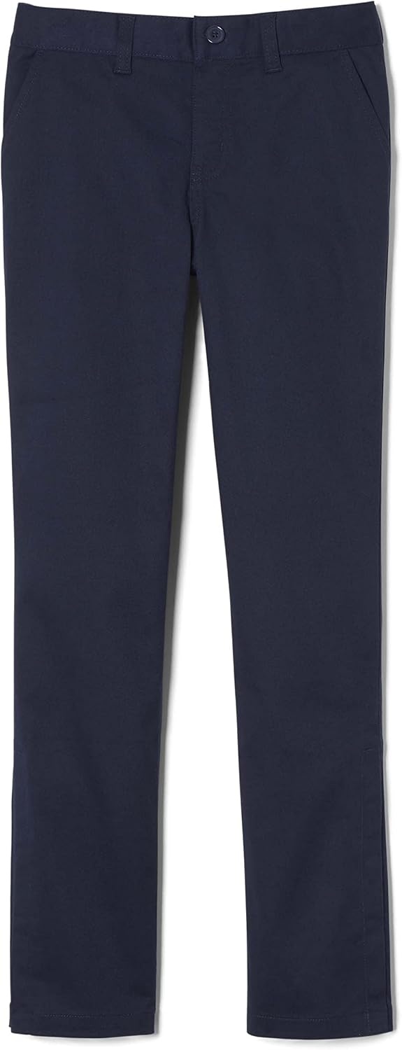 image:imageFrench Toast Girls Adaptive Straight Leg Pants with Hook and Loop Closure and PullApart Leg OpeningsNavy