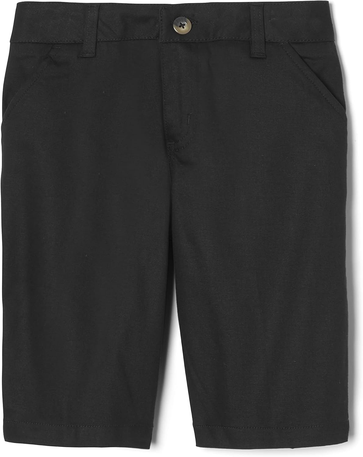 image:imageFrench Toast Girls Adjustable Waist Twill Bermuda ShortsBlack