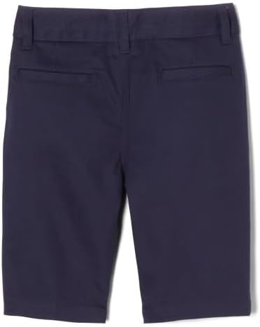 image:imageFrench Toast Girls Adjustable Waist Twill Bermuda ShortsNavy