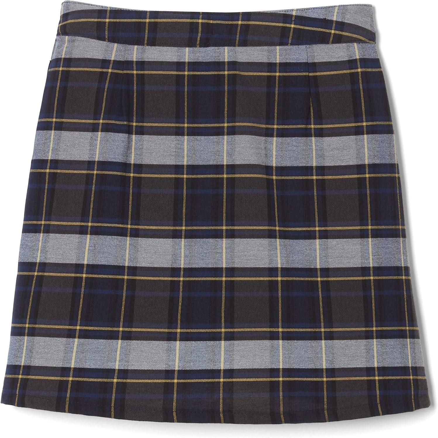 image:imageFrench Toast Girls Plaid Adjustable Waist PleatedFront Twotab ScooterBlue Gold Plaid