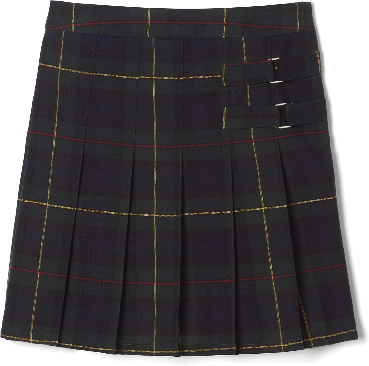image:imageFrench Toast Girls Plaid Adjustable Waist PleatedFront Twotab ScooterGreen Plaid
