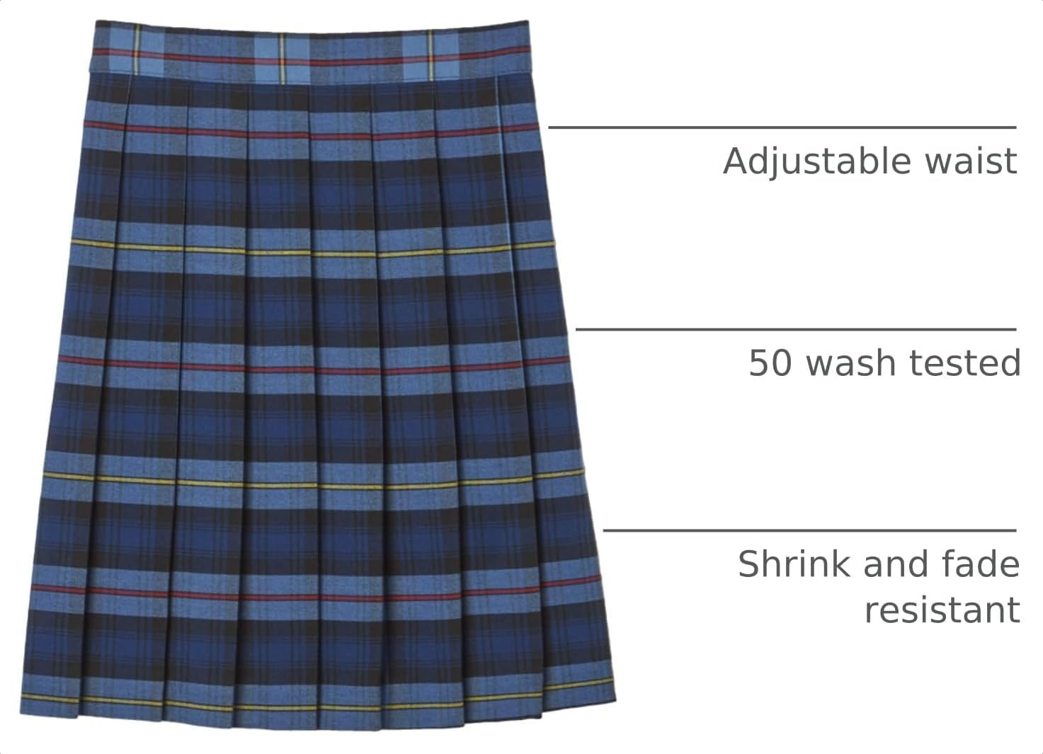 image:imageFrench Toast Girls Plaid Pleated SkirtBlue Red Plaid