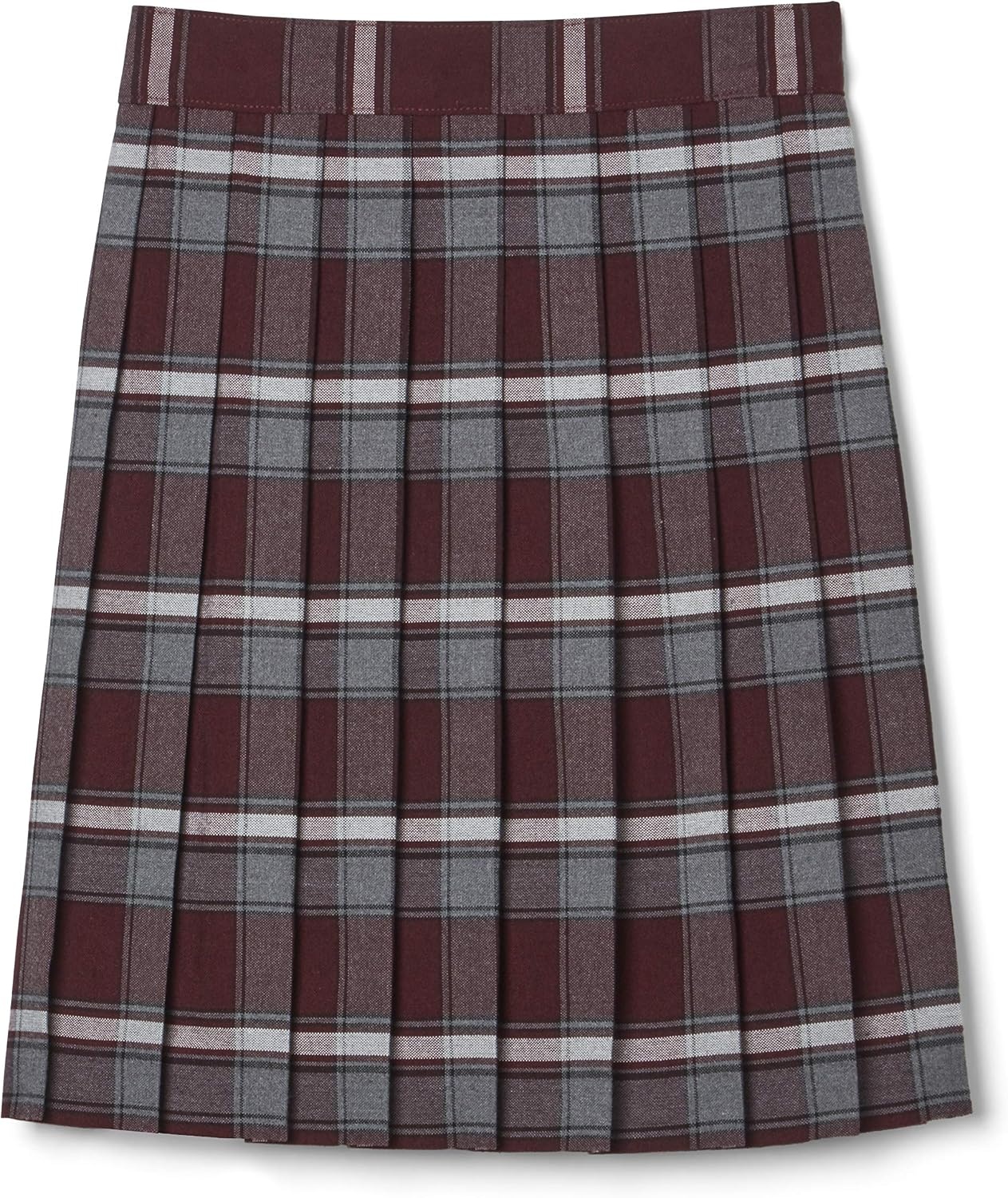 image:imageFrench Toast Girls Plaid Pleated SkirtBurgundy Plaid