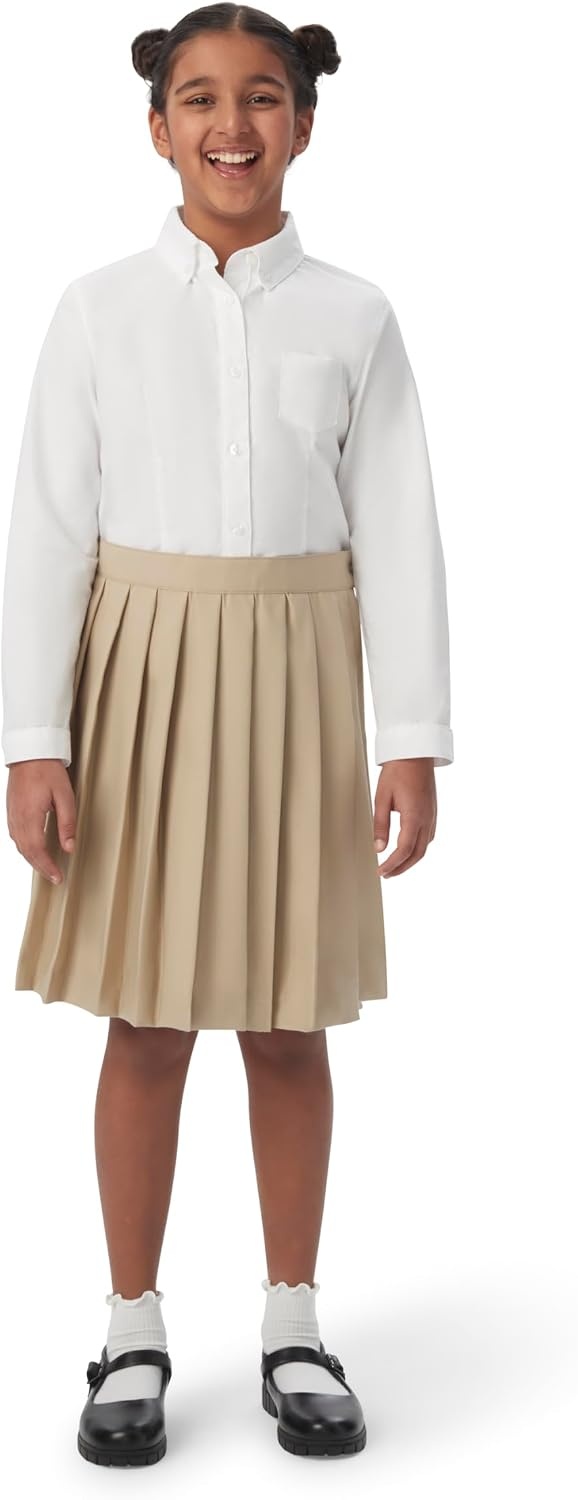 image:imageFrench Toast Girls Pleated SkirtHeather Gray