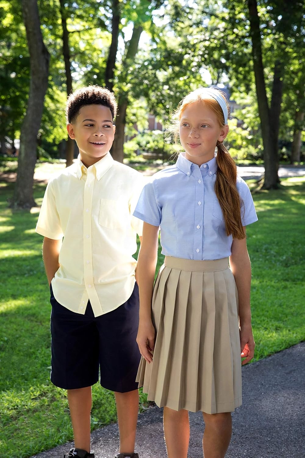 image:imageFrench Toast Girls Pleated SkirtKhaki