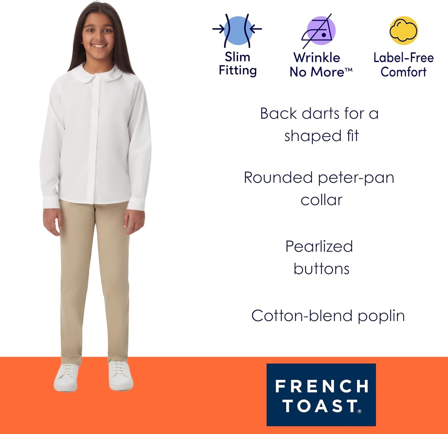 image:imageFrench Toast Girls PullOn Bow Front ShortsWhite