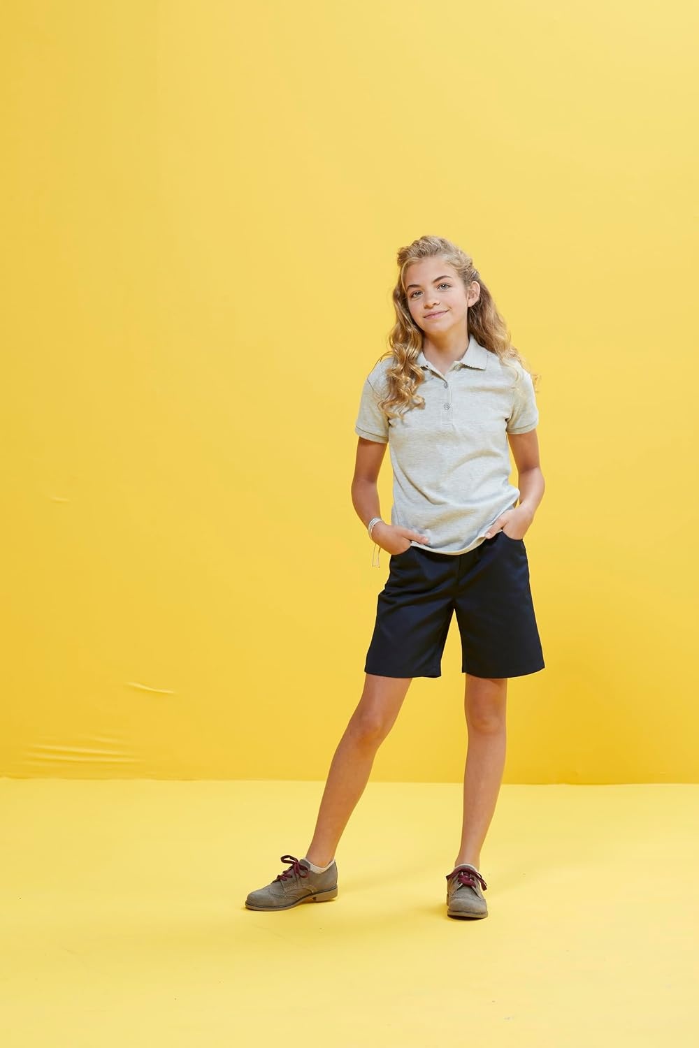 image:imageFrench Toast Girls PullOn Twill ShortsKhaki