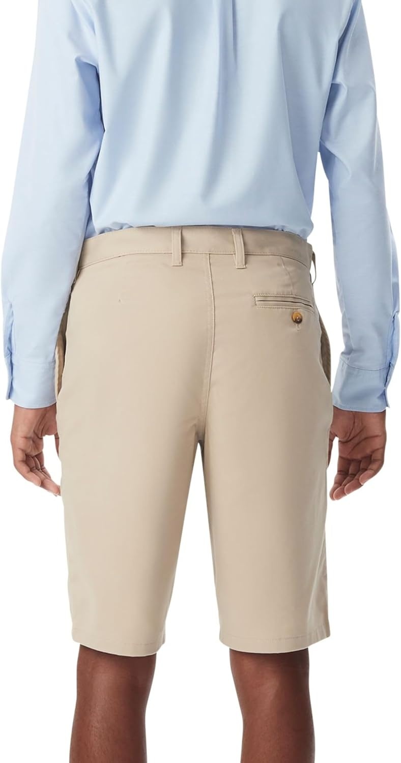 image:imageFrench Toast Mens Flat Front Stretch Twill ShortKhaki