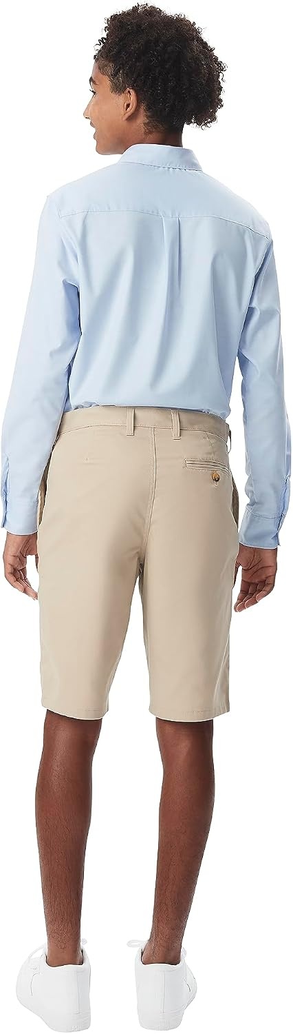 image:imageFrench Toast Mens Flat Front Stretch Twill ShortKhaki