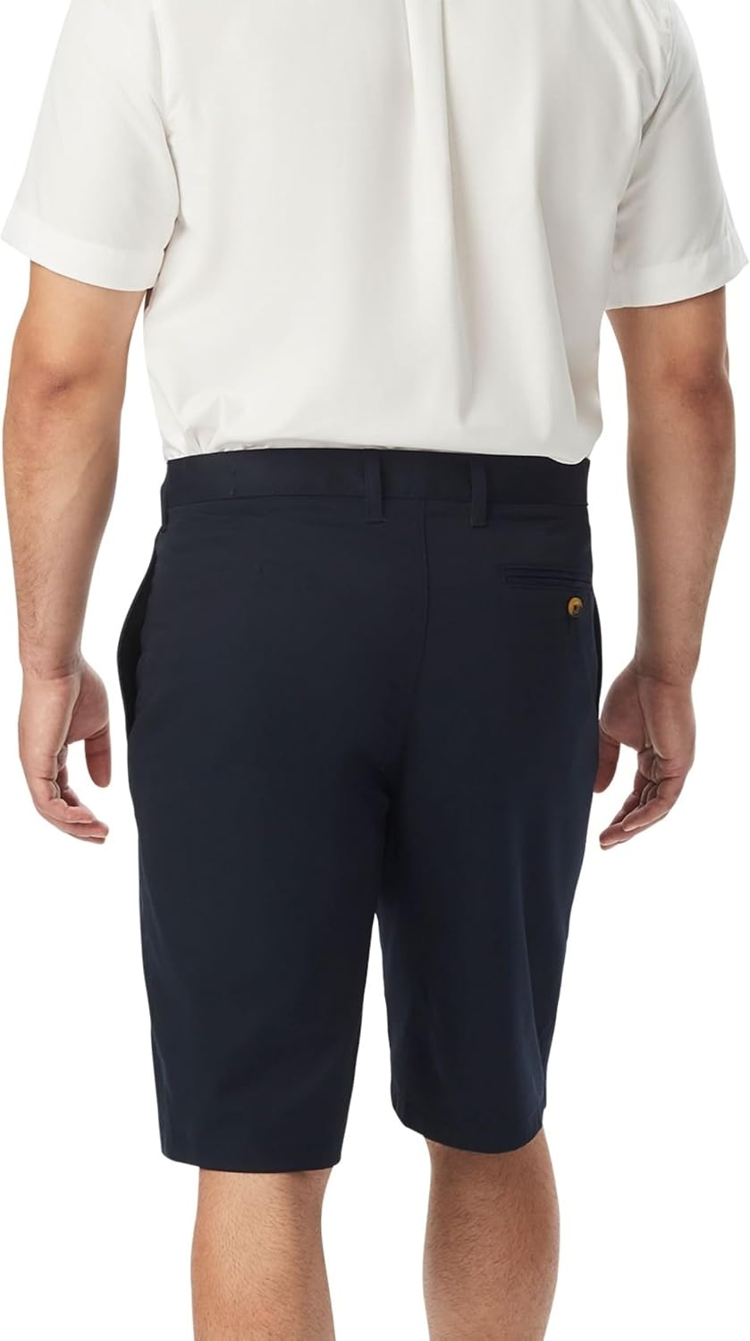 image:imageFrench Toast Mens Flat Front Stretch Twill ShortNavy
