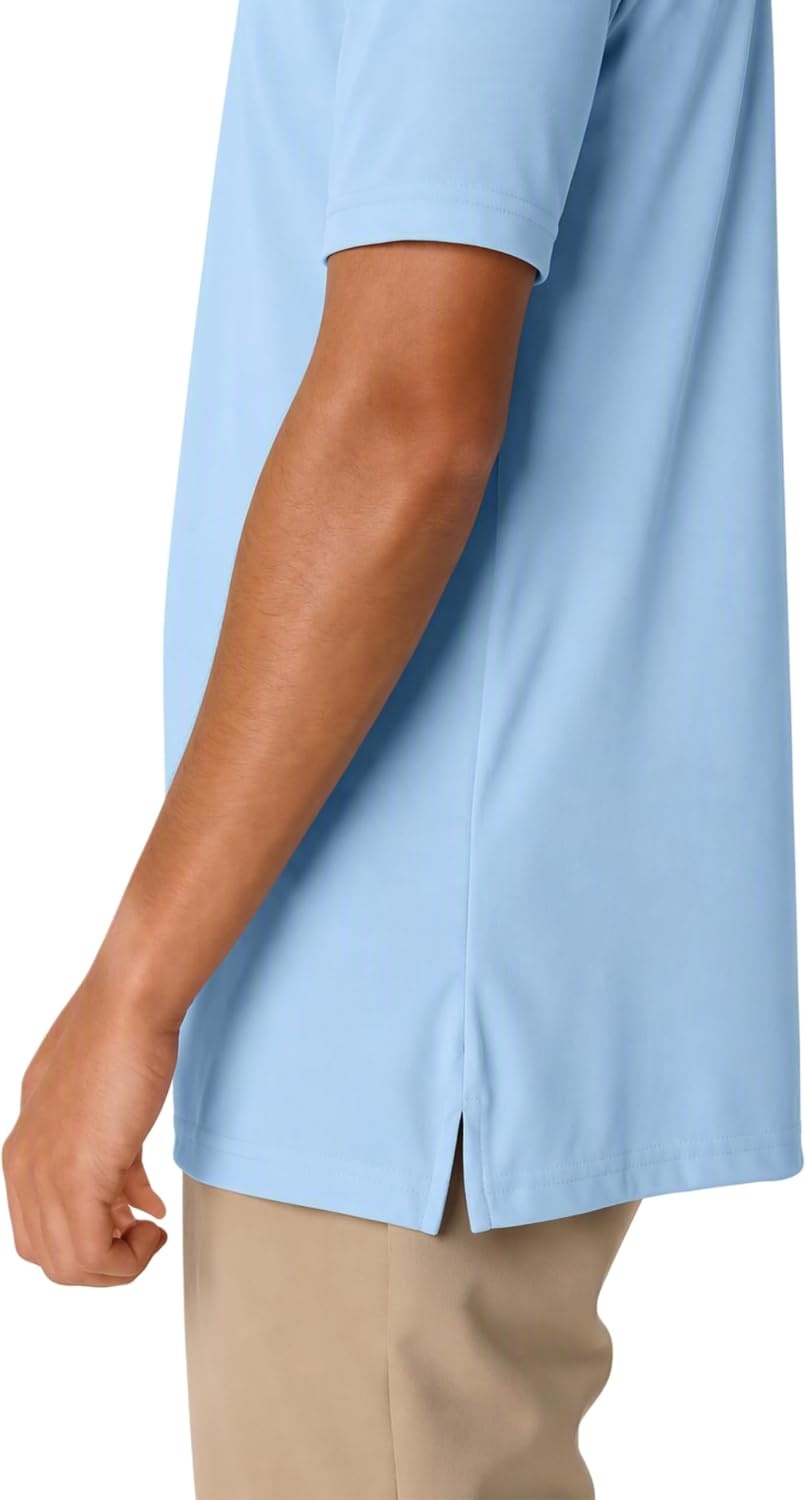 image:imageFrench Toast Mens Moisture Wicking Short Sleeve Sport PoloLight Blue