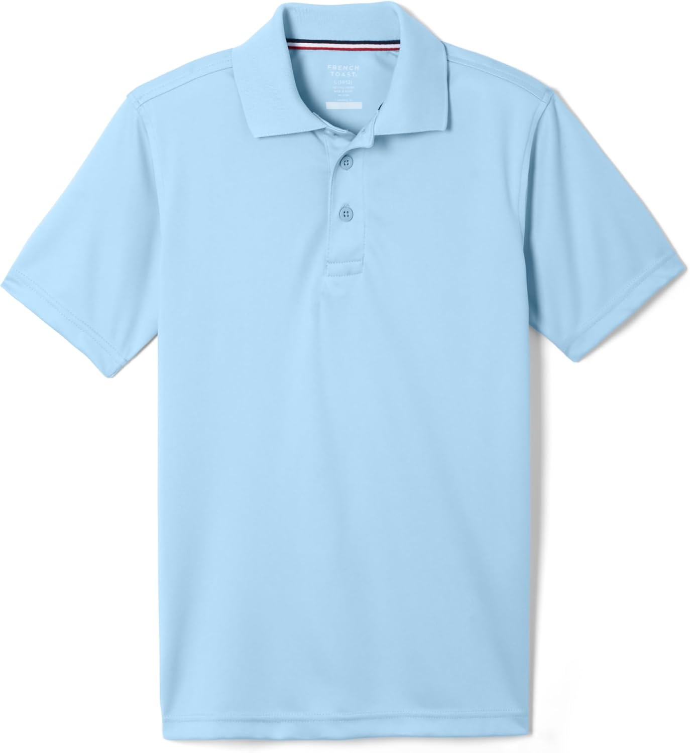 image:imageFrench Toast Mens Moisture Wicking Short Sleeve Sport PoloLight Blue