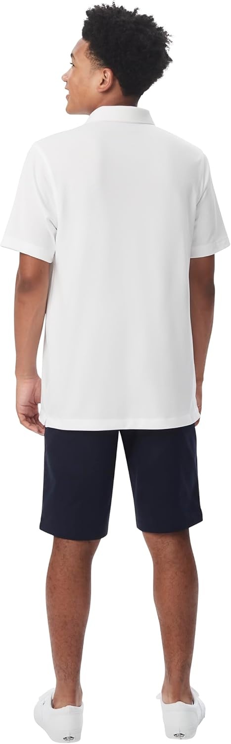 image:imageFrench Toast Mens Moisture Wicking Short Sleeve Sport PoloWhite