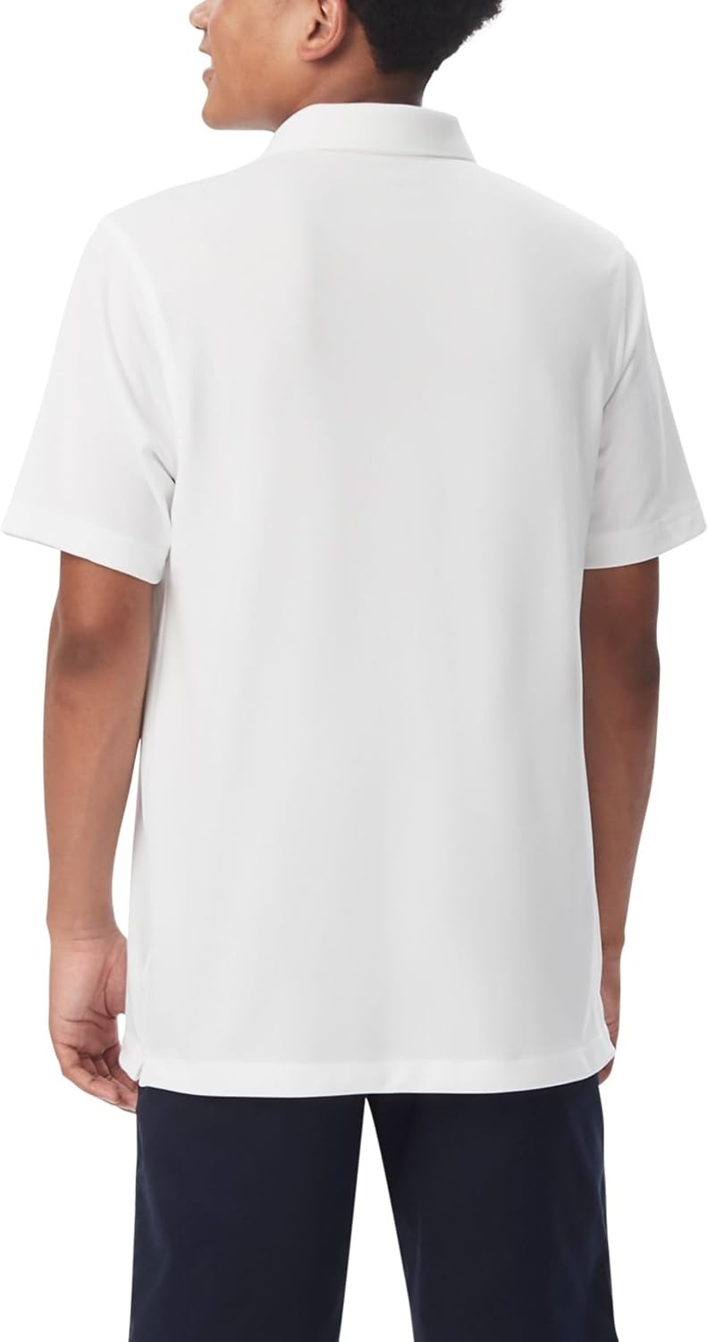 image:imageFrench Toast Mens Moisture Wicking Short Sleeve Sport PoloWhite