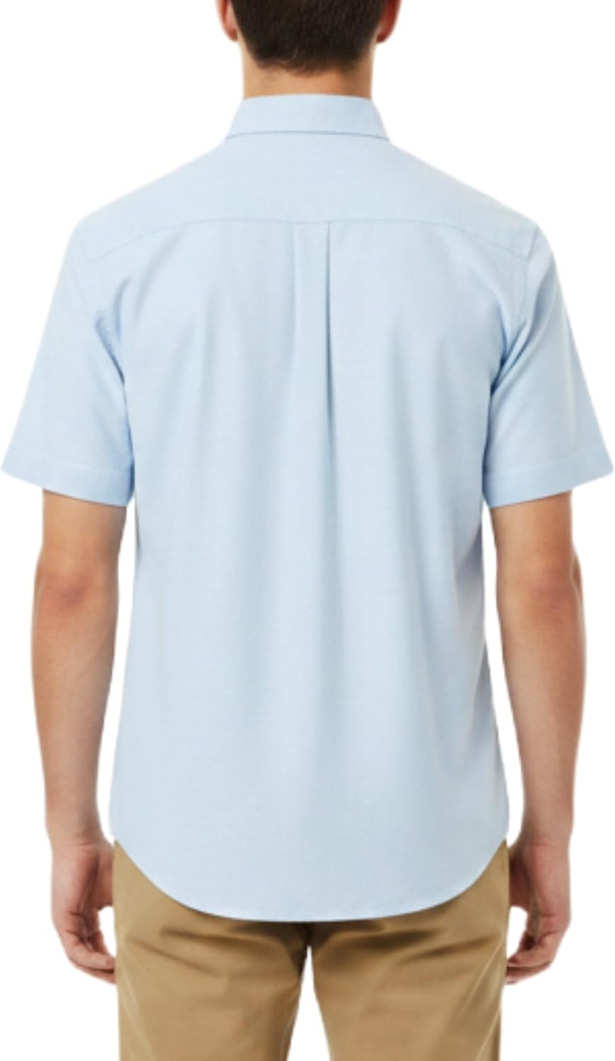 image:imageFrench Toast Mens Oxford Button Down Shirt with Expandable Collar and Short SleevesLight Blue