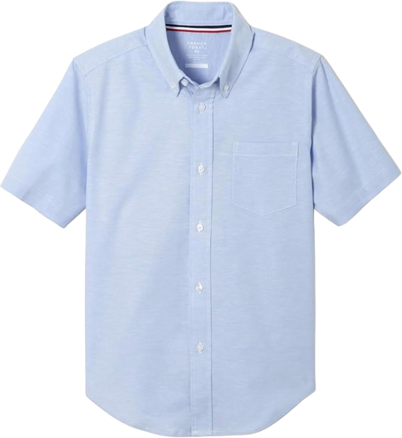 image:imageFrench Toast Mens Oxford Button Down Shirt with Expandable Collar and Short SleevesLight Blue