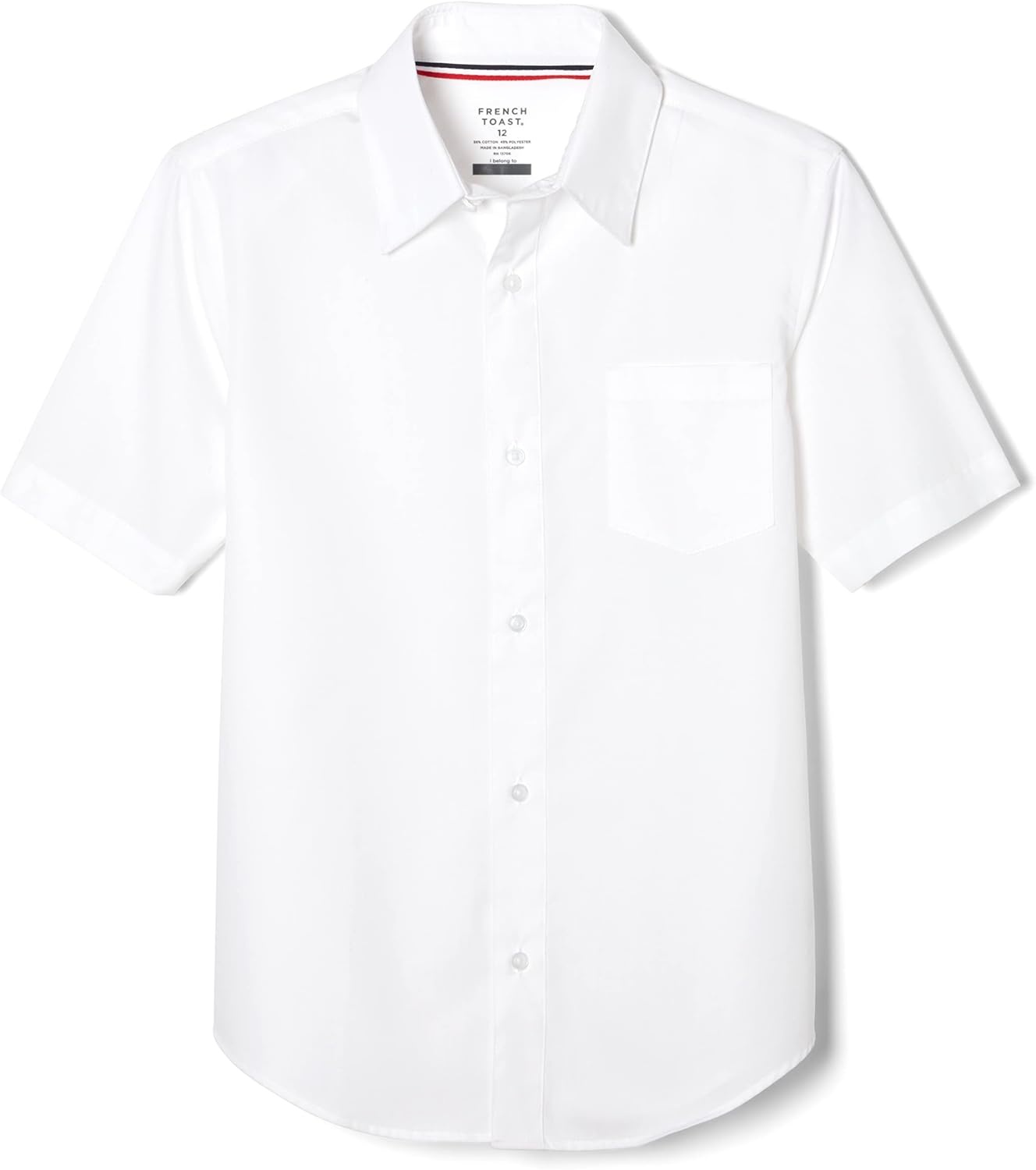 image:imageFrench Toast Mens Short Sleeve Poplin Dress ShirtWhite