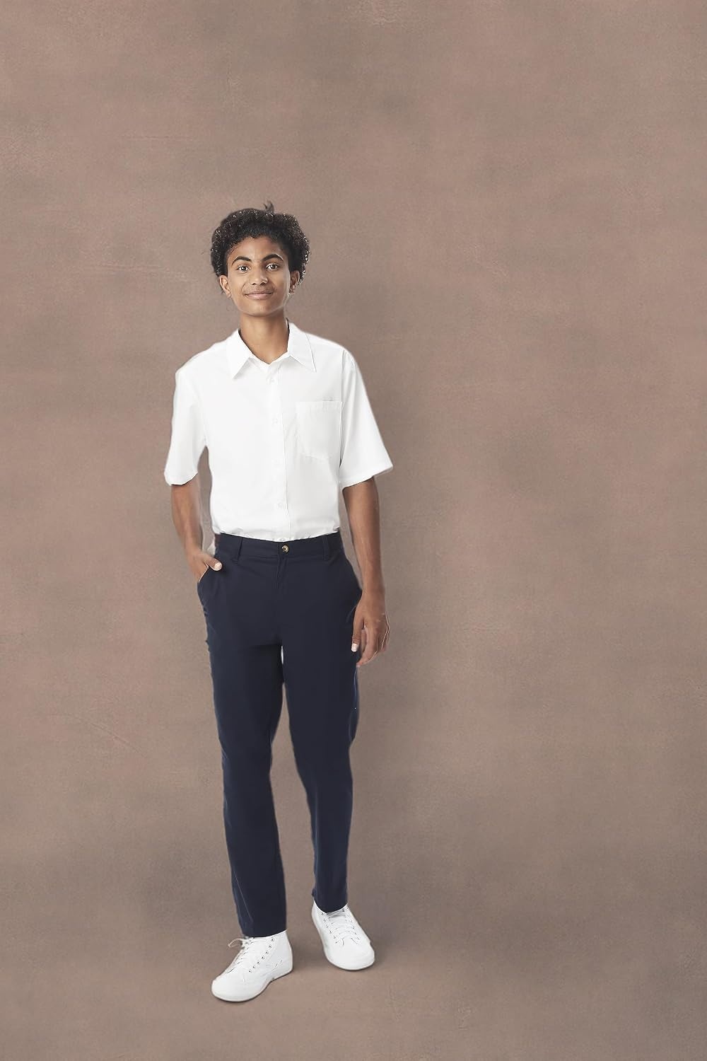 image:imageFrench Toast Mens Short Sleeve Poplin Dress ShirtWhite