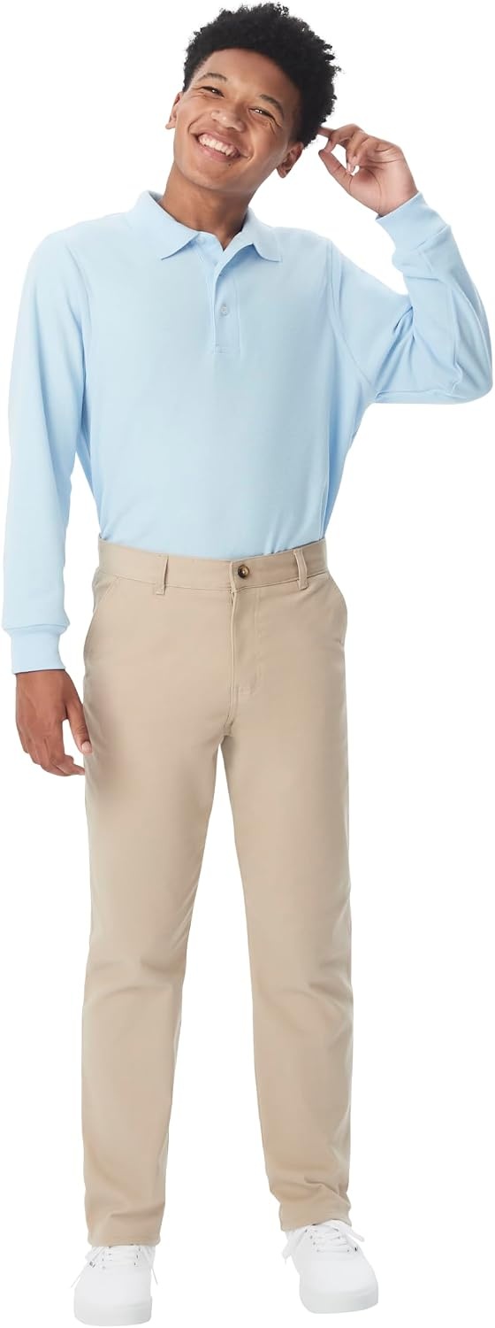 image:imageFrench Toast Mens Straight Fit Stretch Twill Chino PantKhaki