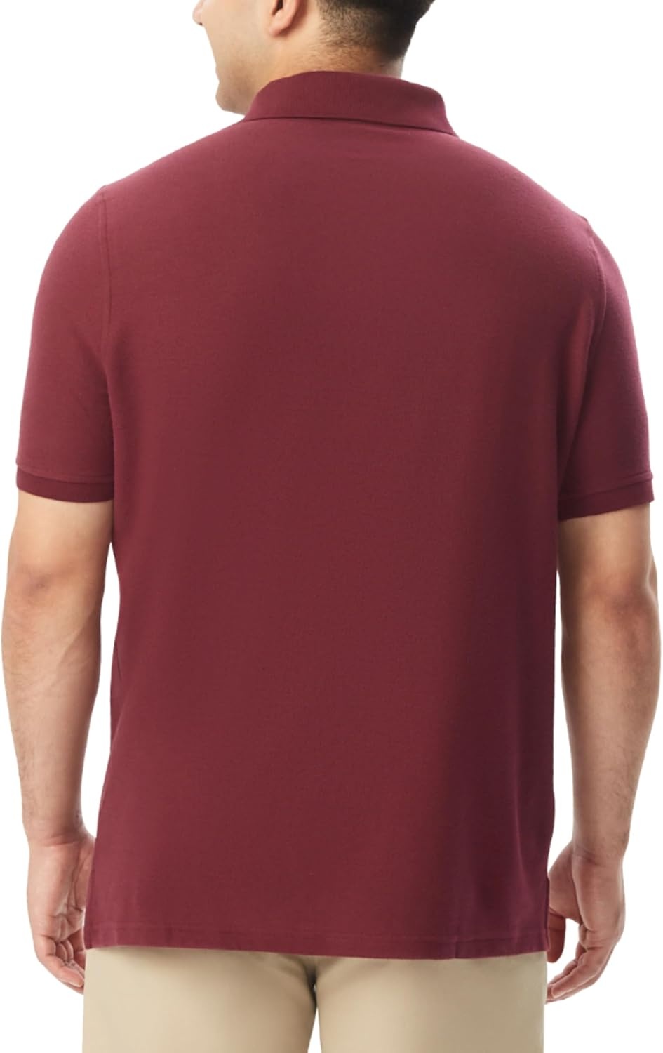 image:imageFrench Toast Unisex Adult Pique Polo Standard amp HuskyBurgundy