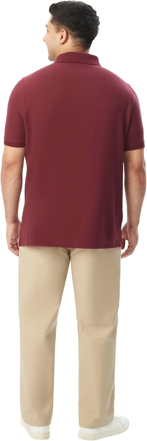 image:imageFrench Toast Unisex Adult Pique Polo Standard amp HuskyBurgundy