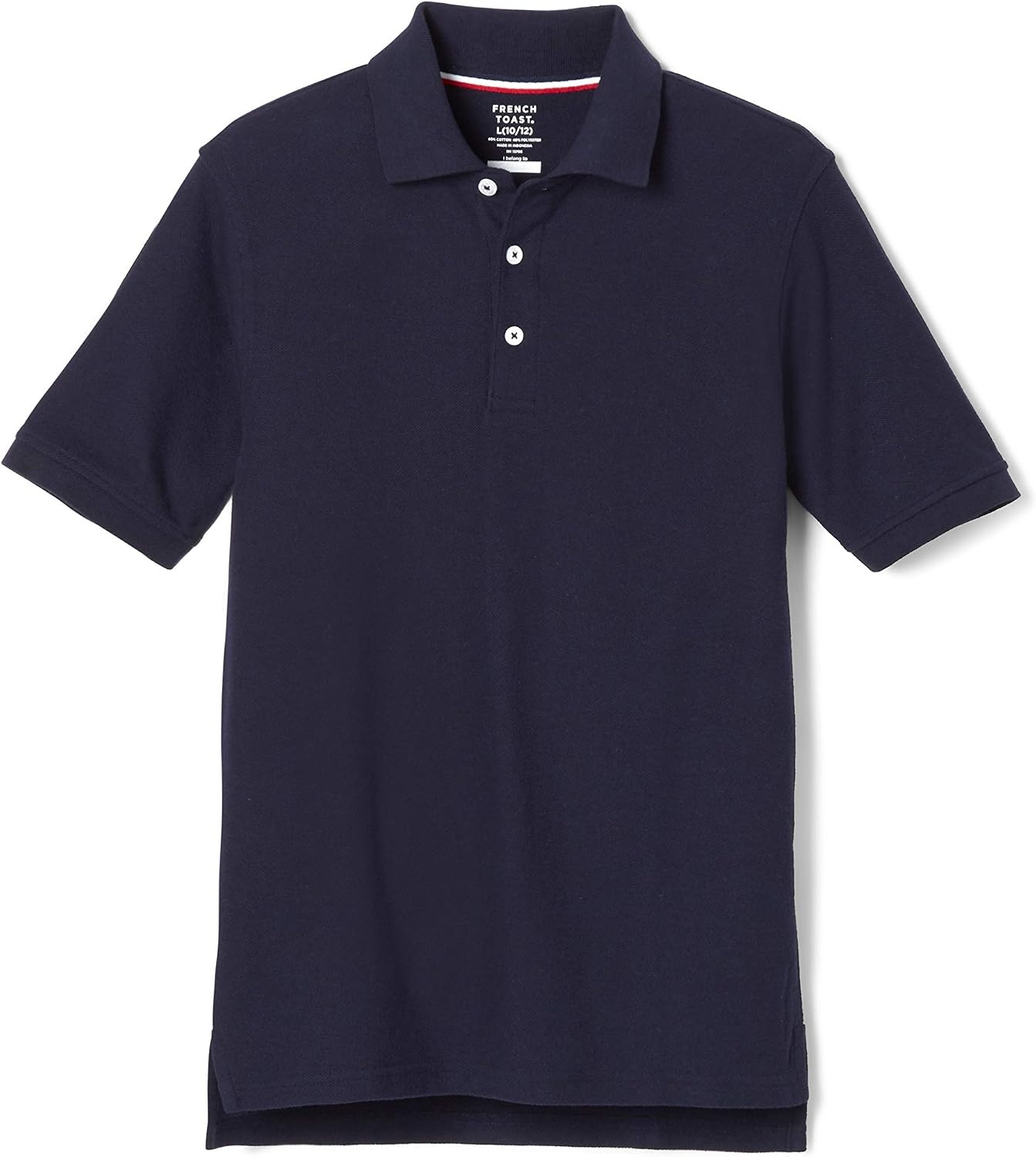 image:imageFrench Toast Unisex Adult Pique Polo Standard amp HuskyNavy
