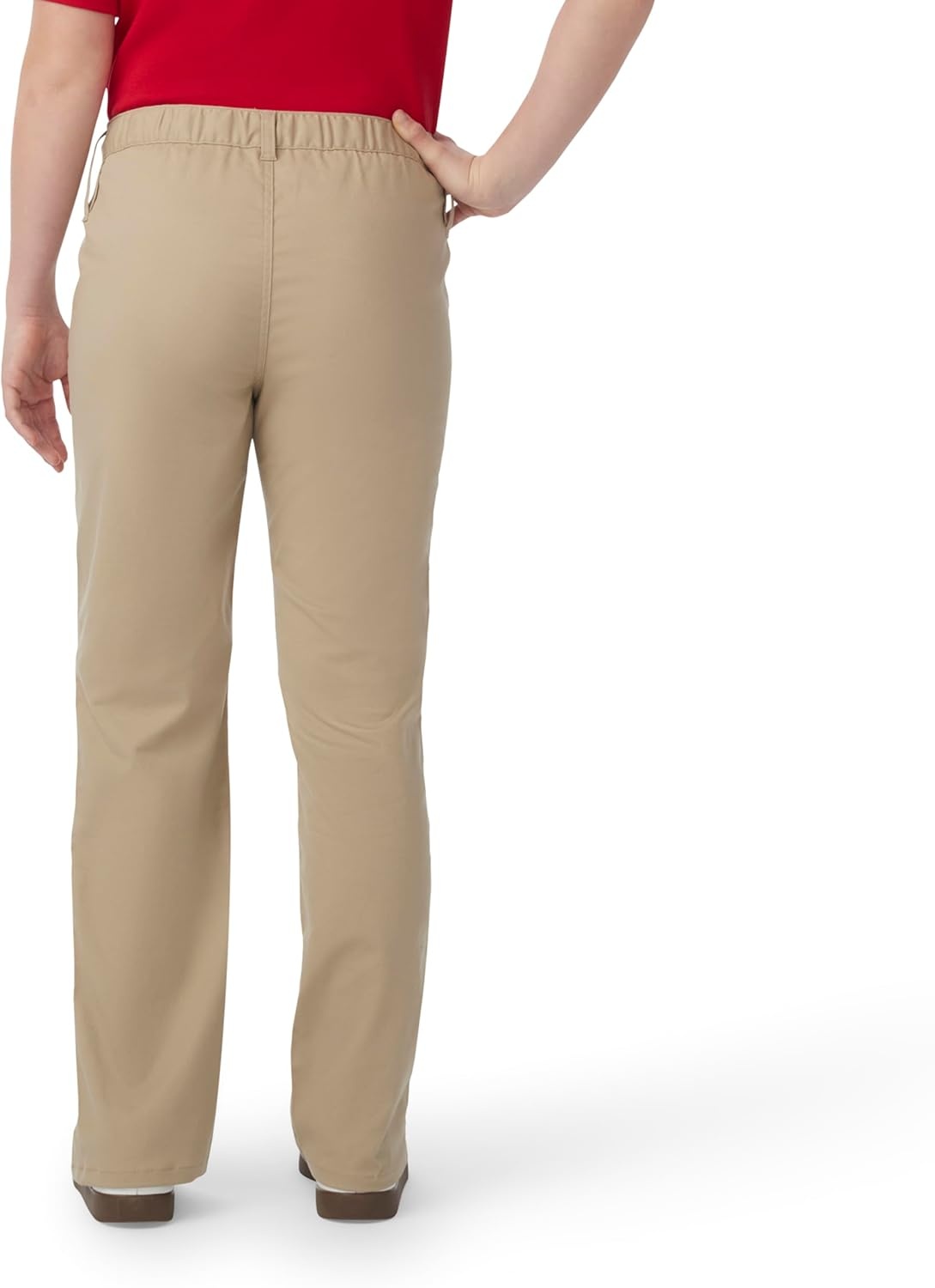 image:imageFrench Toast Womens Adaptive Straight Fit Stretch Twill PantKhaki