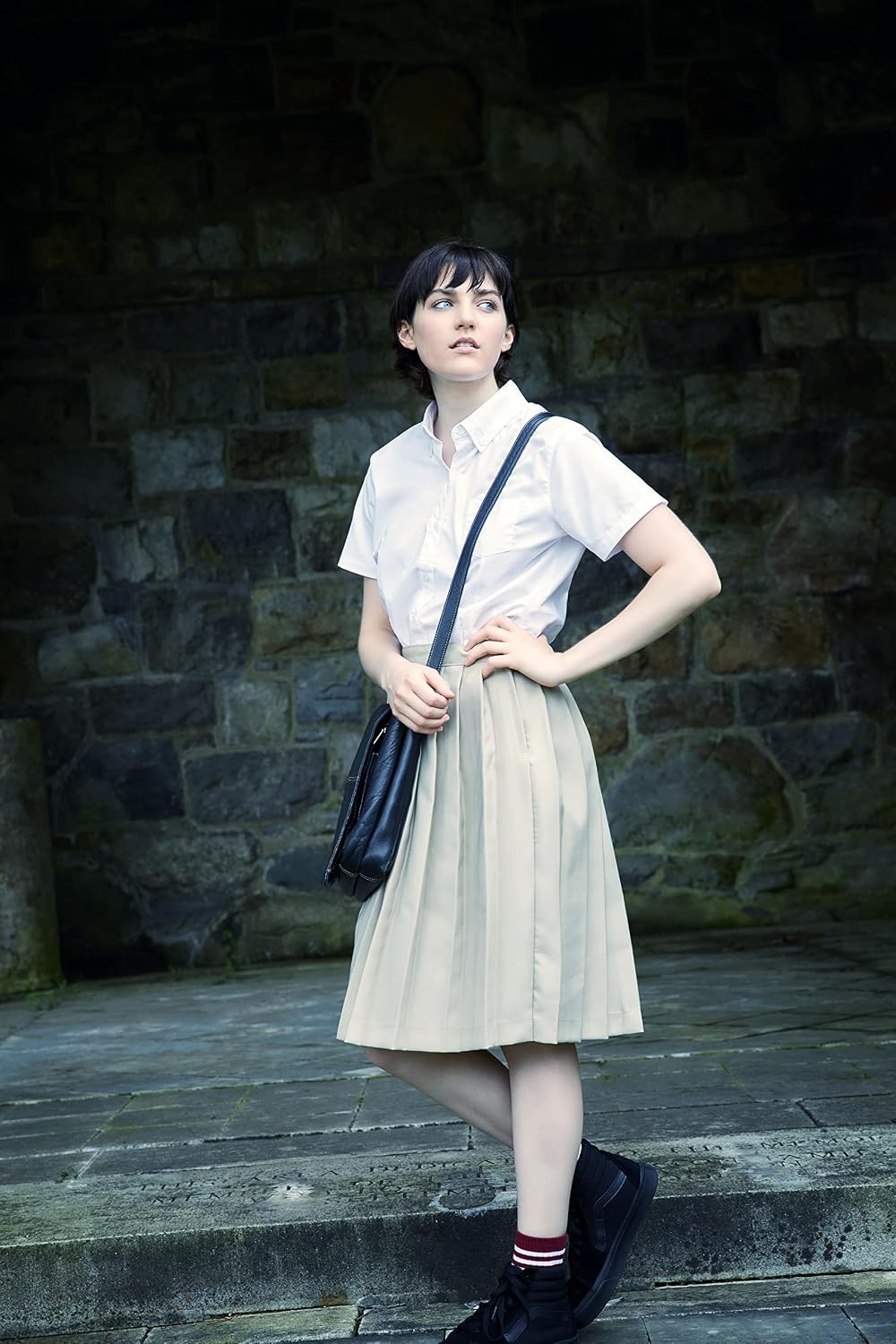image:imageFrench Toast Womens Fitted Short Sleeve Oxford ShirtWhite