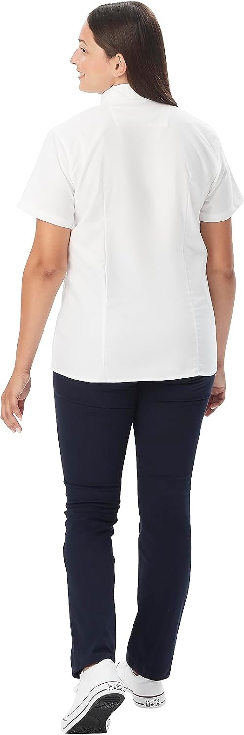 image:imageFrench Toast Womens Fitted Short Sleeve Oxford ShirtWhite