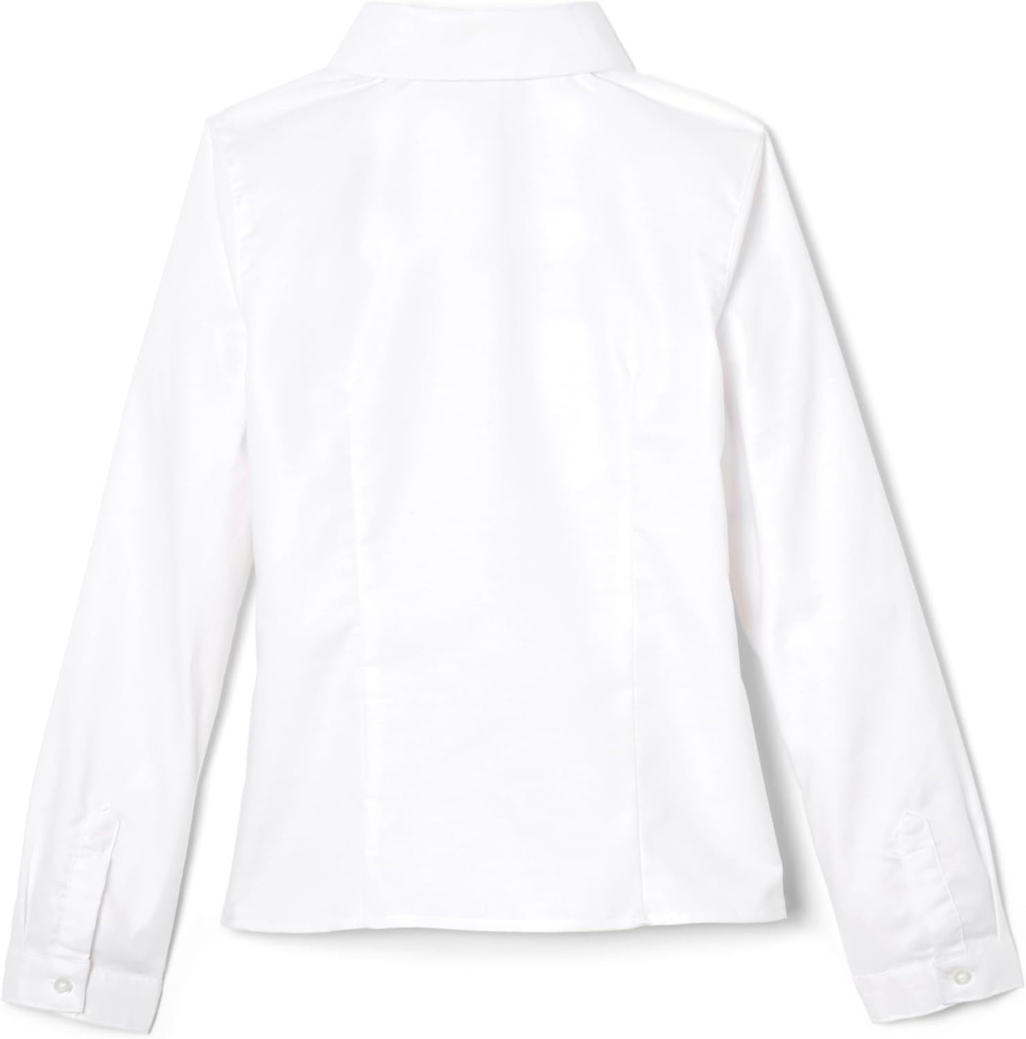 image:imageFrench Toast Womens Juniors Fitted Long Sleeve Oxford Shirt White LargeWhite