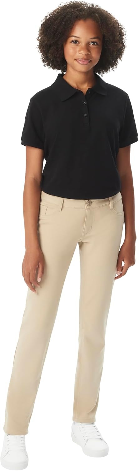 image:imageFrench Toast Womens Juniors Skinny Fit Stretch Ponte PantKhaki