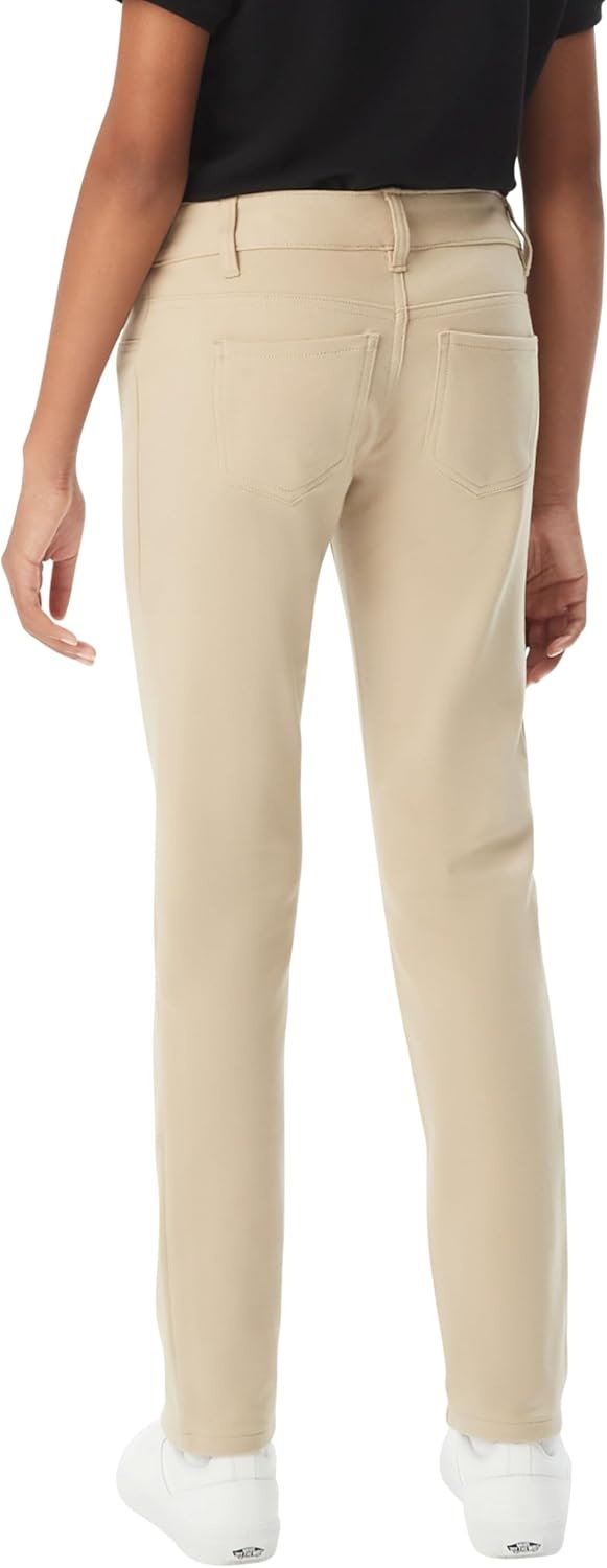 image:imageFrench Toast Womens Juniors Skinny Fit Stretch Ponte PantKhaki