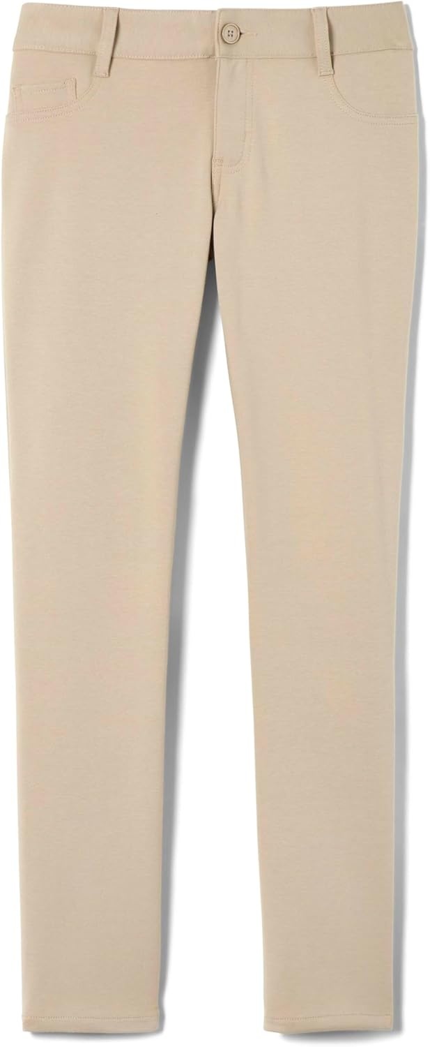 image:imageFrench Toast Womens Juniors Skinny Fit Stretch Ponte PantKhaki