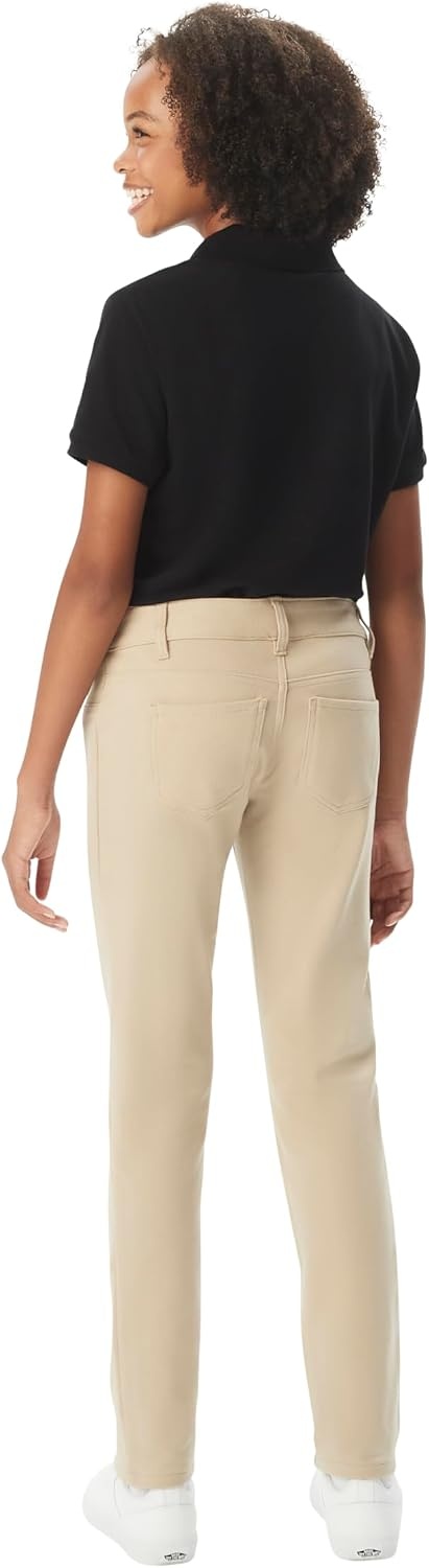 image:imageFrench Toast Womens Juniors Skinny Fit Stretch Ponte PantKhaki