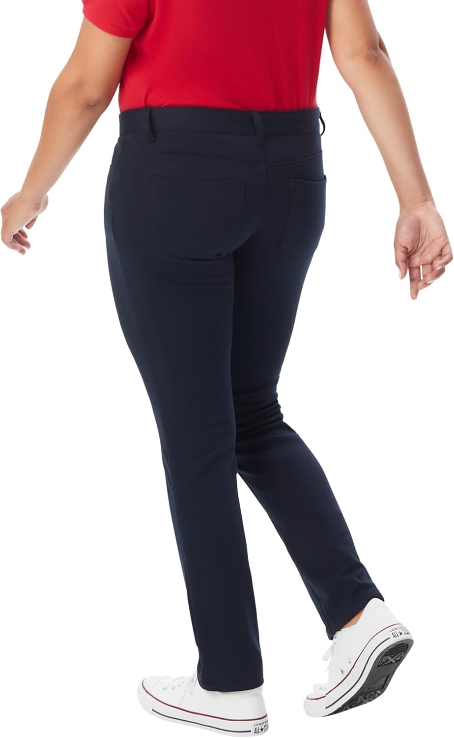 image:imageFrench Toast Womens Juniors Skinny Fit Stretch Ponte PantNavy