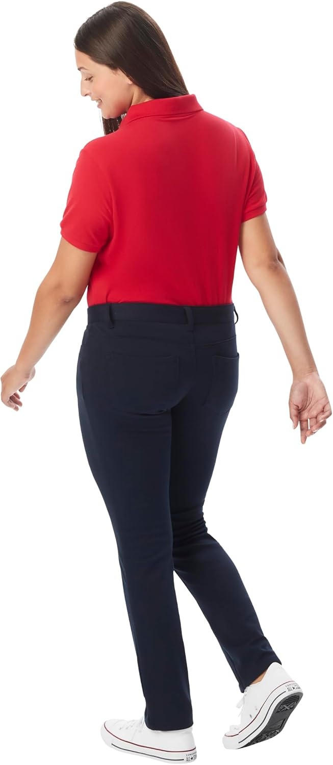image:imageFrench Toast Womens Juniors Skinny Fit Stretch Ponte PantNavy