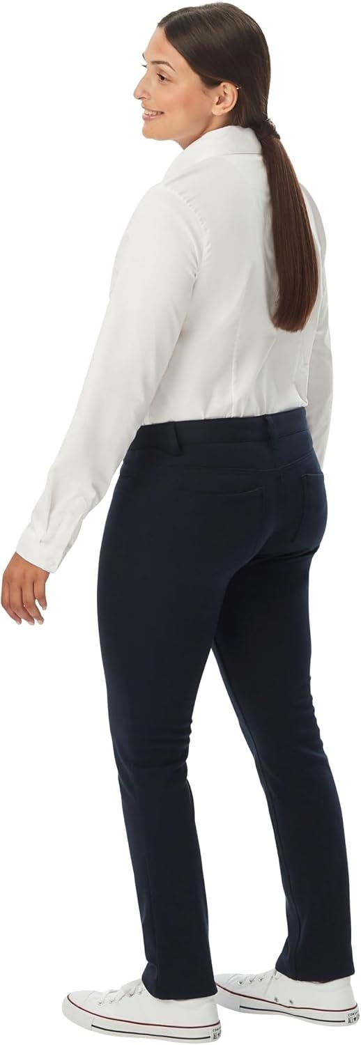 image:imageFrench Toast Womens Straight Fit Stretch Twill Uniform PantBlack