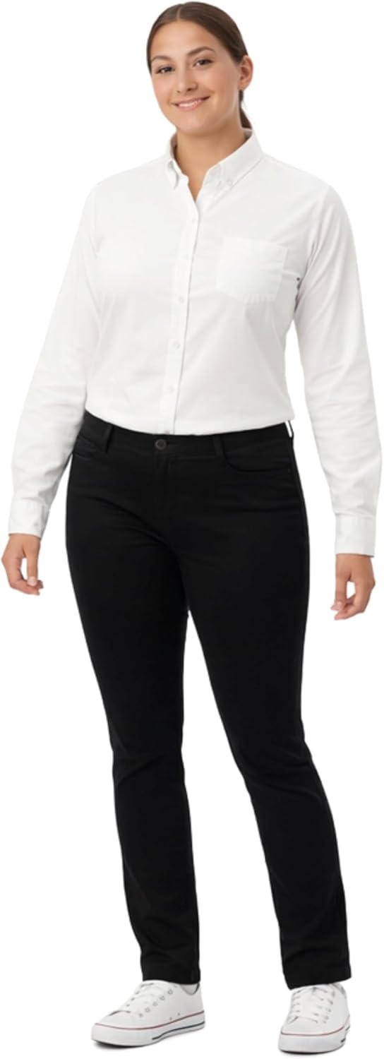 image:imageFrench Toast Womens Straight Fit Stretch Twill Uniform PantBlack