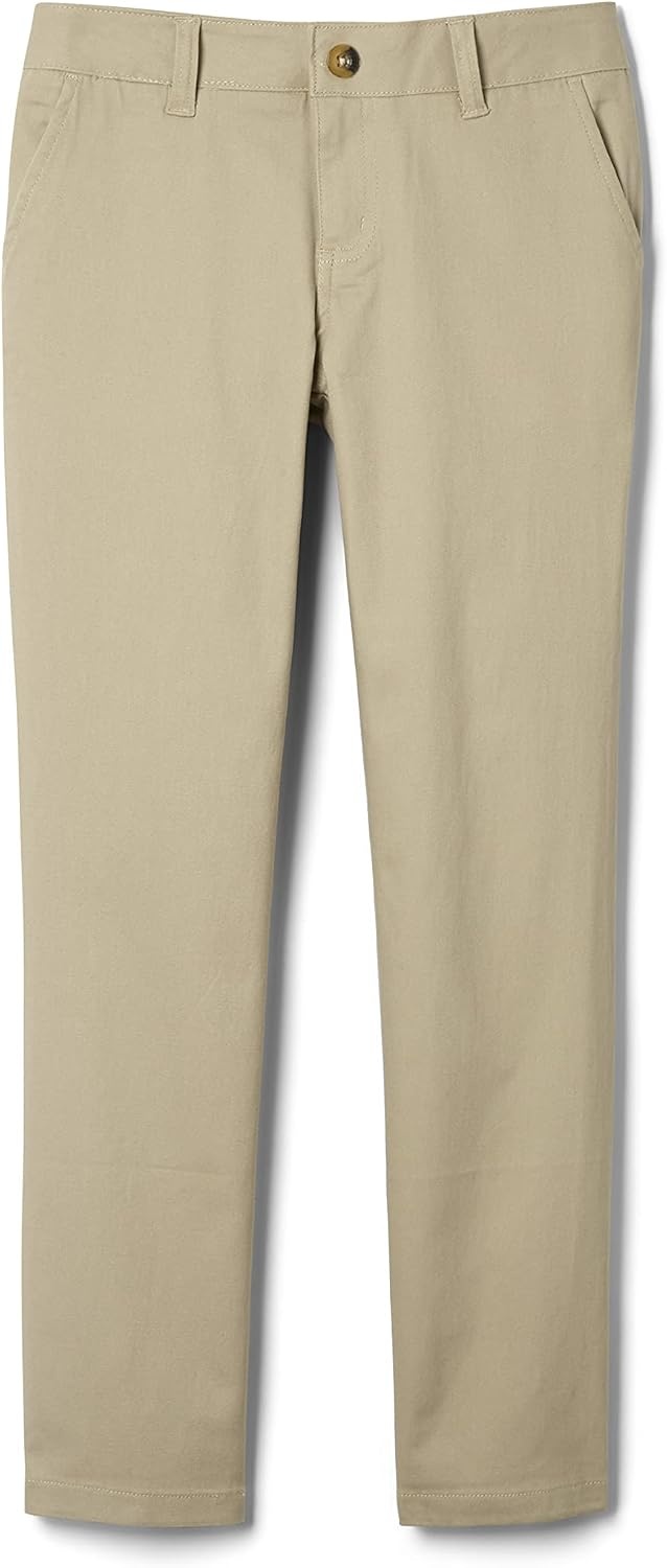 image:imageFrench Toast Womens Straight Fit Stretch Twill Uniform PantKhaki