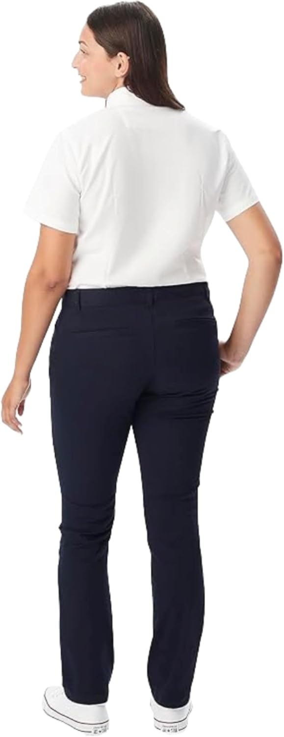 image:imageFrench Toast Womens Straight Fit Stretch Twill Uniform PantNavy