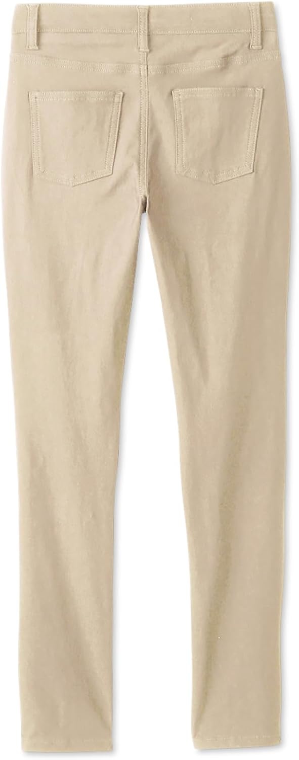 image:imageFrench Toast Womens Super Stretch Skinny Uniform Pants with PocketsKhaki