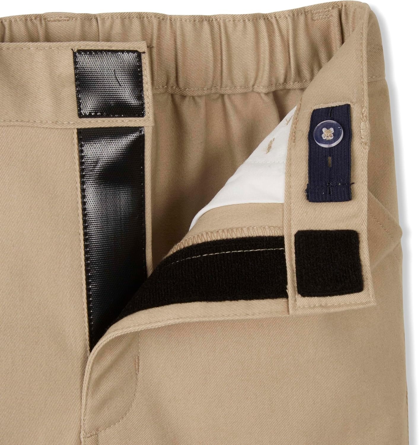 image:imageFrench Toast Womens and Teens Adaptive Stretch Twill Bermuda ShortKhaki