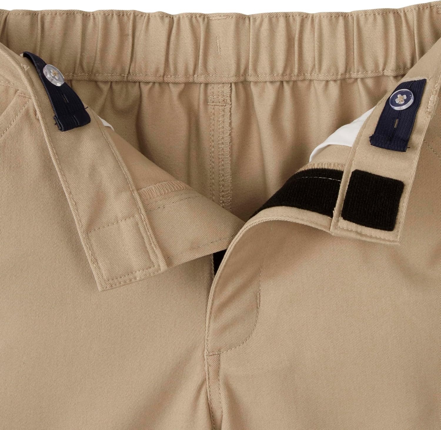 image:imageFrench Toast Womens and Teens Adaptive Stretch Twill Bermuda ShortKhaki