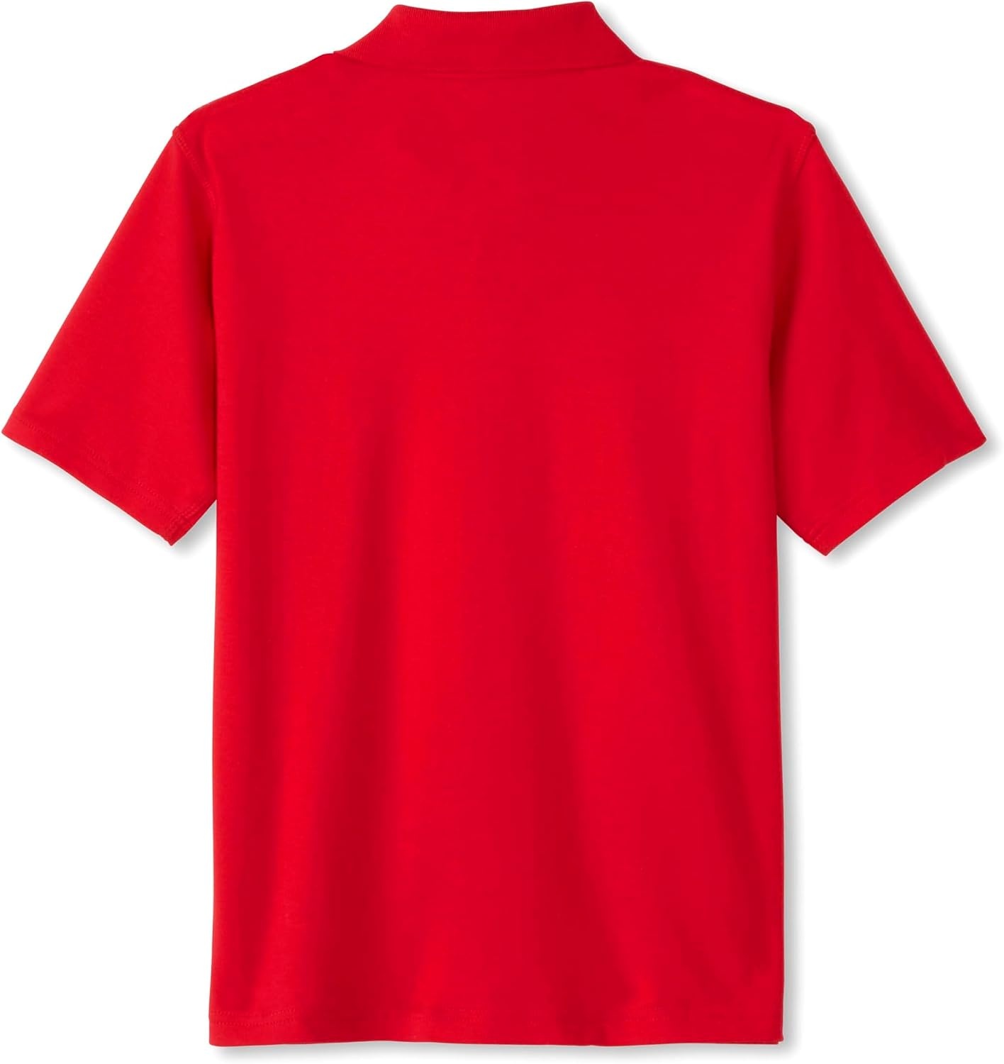 image:imageFrench Toast Young Mens Adaptive Short Sleeve Interlock PoloRed